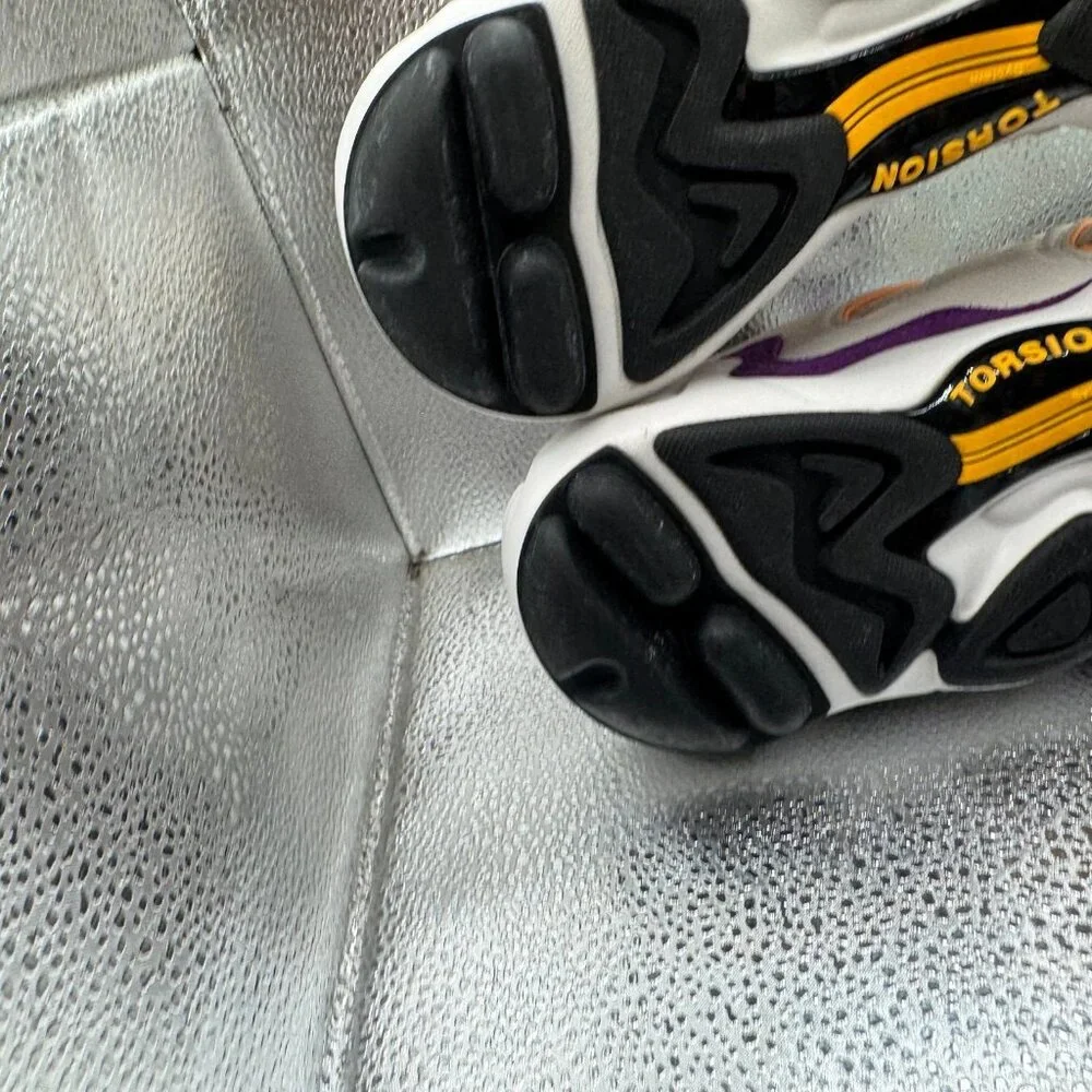 Size‎ 7.5 Adidas FYW S-97 Mens White Purple Orange Athletic Shoes EE5303